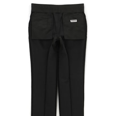 美品　LES MUES　パンツスーツ　9号　お家で洗える　2wayストレッチ 洗える ストレッチ 2パンツスーツ チャコールグレー 無地 LES
