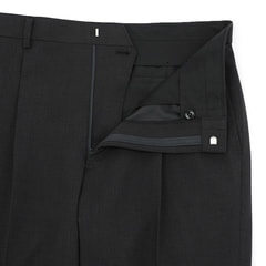 洗える ストレッチ 2パンツスーツ 黒マイクロチェック JOURNAL WORK 洗える ストレッチ 2パンツスーツ 黒マイクロチェック JOURNAL WORK
