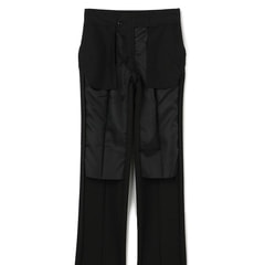 洗える ストレッチ 2パンツスーツ 黒マイクロチェック JOURNAL WORK
