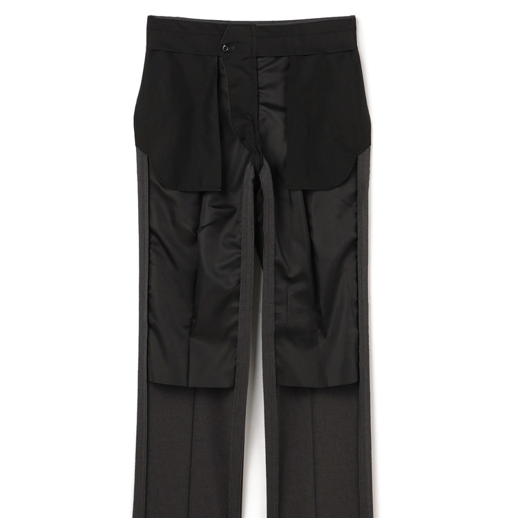 アウトレット】洗える 2パンツスーツ ミディアムグレー千鳥格子