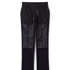 洗える ストレッチ 2パンツスーツ 紺織柄ストライプ JOURNAL WORKS