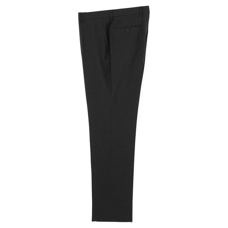 紺無地 洗える ストレッチ 2パンツスーツ LES MUES