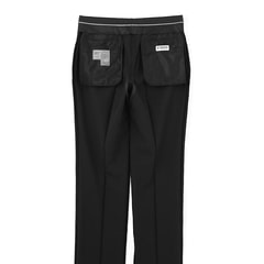 【極美品】LES MUES 洗える パンツスーツ　プレシャスストレッチ 紺 M アウトレット】洗える ストレッチ 2パンツスーツ 紺チェック LES MUES