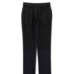 特価】【WEB限定価格】洗える ストレッチ 2パンツスーツ 紺