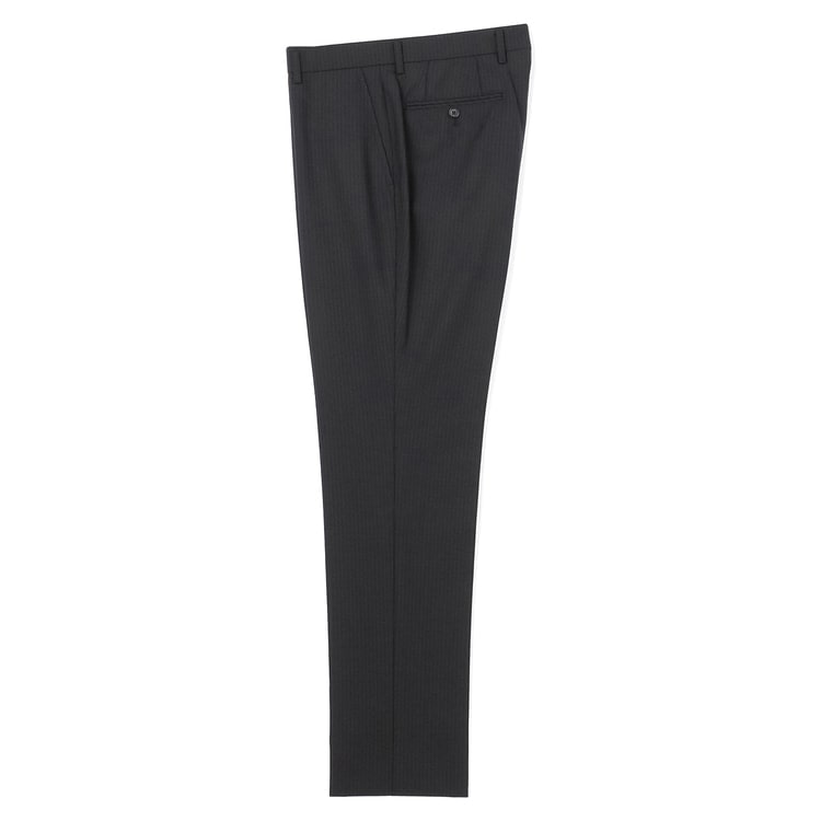 リサイクル素材使用 洗える ストレッチ 2パンツスーツ 黒
