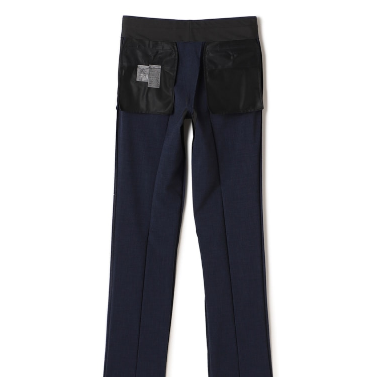 洗えるエアクールスーツ 2パンツ 紺チェック JOURNAL WORKS