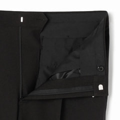 リサイクル素材使用 洗えるスーツ黒ストライプ JOURNAL WORKS ベーシック