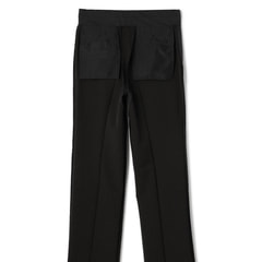 リサイクル素材使用 洗えるスーツ黒ストライプ JOURNAL WORKS ベーシック