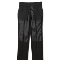 リサイクル素材使用 洗えるスーツ黒ストライプ JOURNAL WORKS ベーシック
