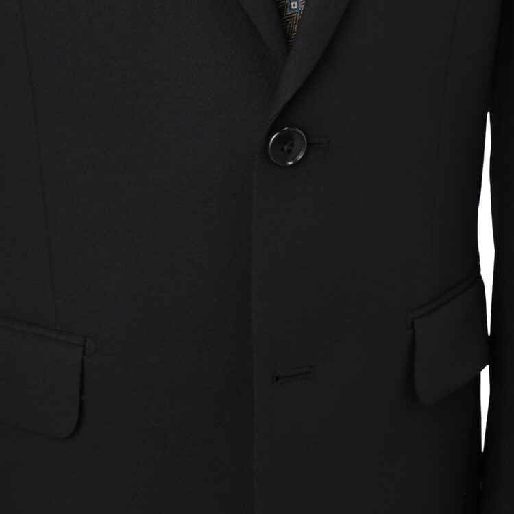 洗えるコンフォートスーツ 2パンツ 黒無地調 JOURNAL WORKS