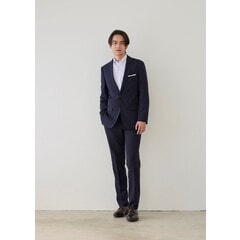2色 スーツパンツ ワイド ルーズ スリム カジュアル クール SL】【秋冬】6釦2掛けダブルワイドパンツスーツ/ベージュ