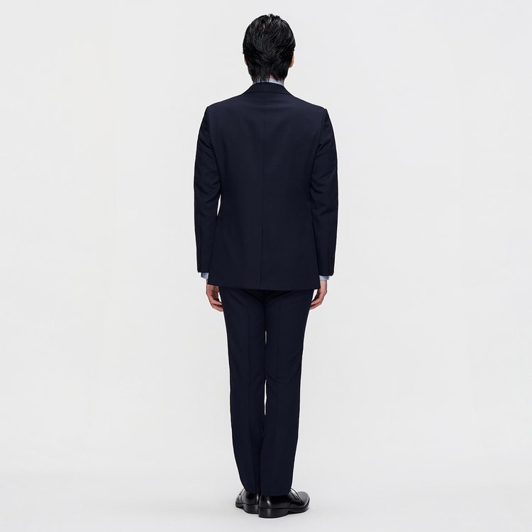 洗えるスーツ 紺シャドーストライプ JOURNAL WORKS スリム【AOKI公式通販】