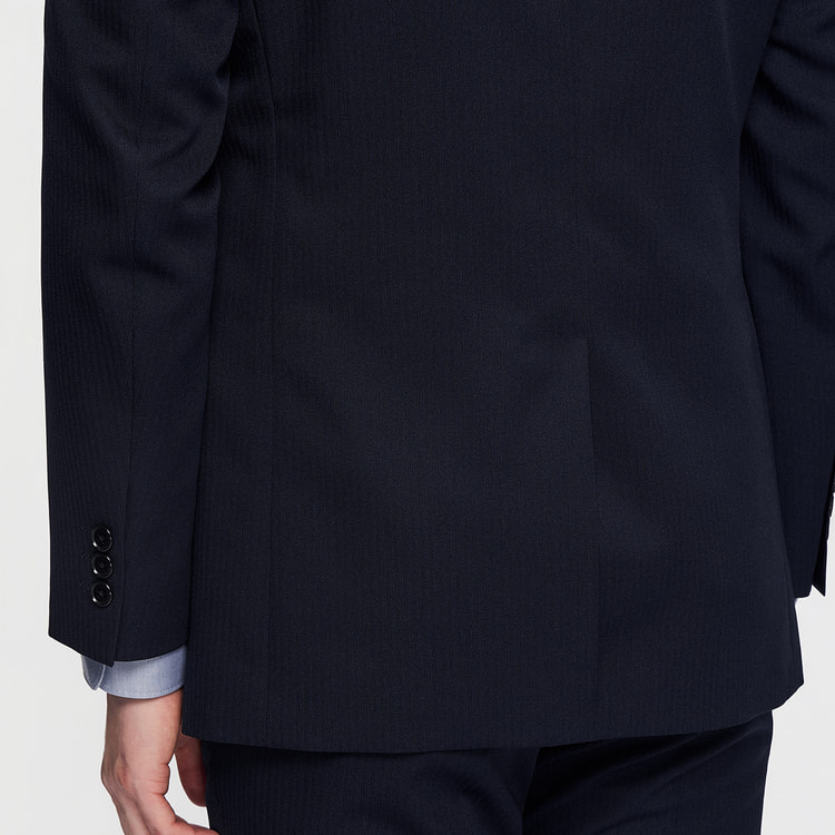 洗えるスーツ 紺シャドーストライプ JOURNAL WORKS スリム【AOKI公式通販】