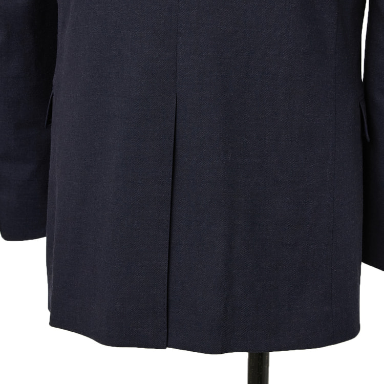 洗える リバーシブルベスト スリーピーススーツ 紺ピンヘッド