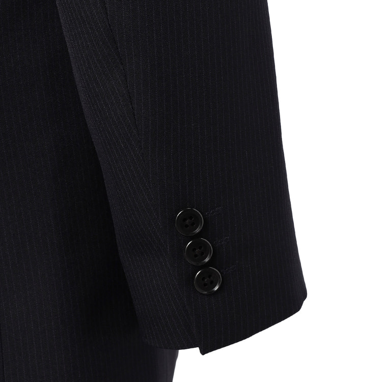 洗濯可能!!２ボタンスーツ(約Ｋ５サイズW104㎝)濃紺xストライプ柄 洗濯可能!!2ボタンスーツ(約K5サイズW104㎝)濃紺xストライプ柄