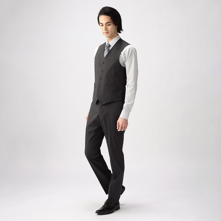 超歓迎 美品✨【LES MUES】AOKI ブラック系 スリーピース セットアップ