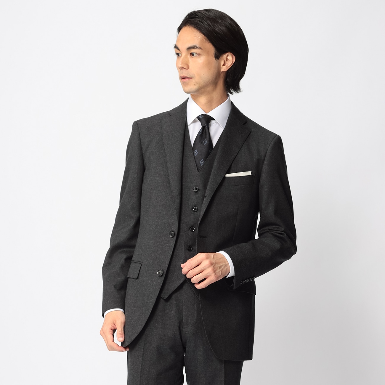 �A�X���`�b�N�E�[�� �X���[�s�[�X�X�[�c �O���[�D�����n �X���� JUNKO SHIMADA JS homme �u���[���[�x��