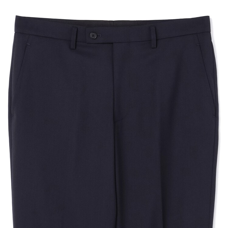 ビジネスから就活まで】紺無地 洗える ストレッチ 2パンツスーツ LES