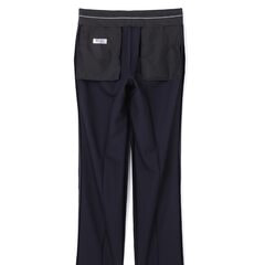 ビジネスから就活まで】紺無地 洗える ストレッチ 2パンツスーツ LES