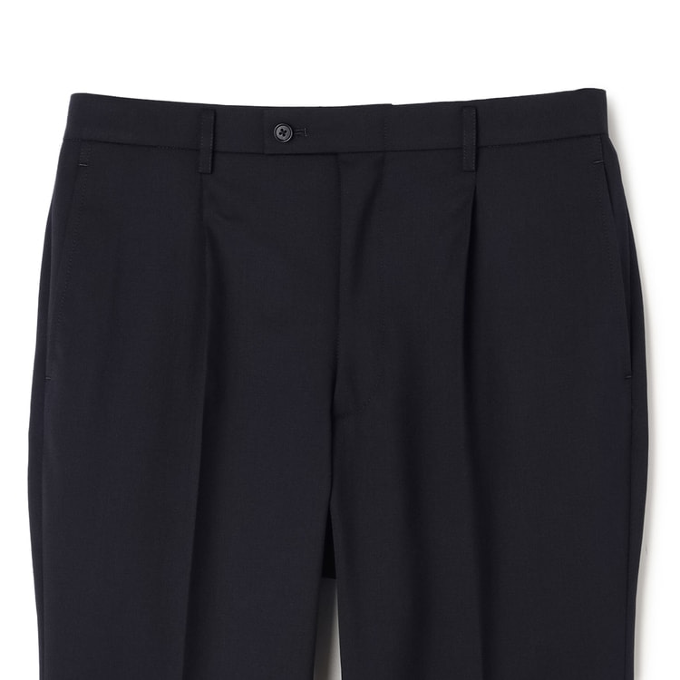 ビジネスから就活まで】紺無地 洗える ストレッチ 2パンツスーツ LES