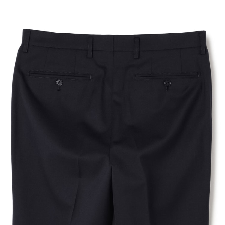 未使用美品！EDIFICE スーツ上下 パンツ 紺 クールマックス素材 EDIFICE スラックス 高通気＆吸水速乾” BREEZE COOL AKIHA