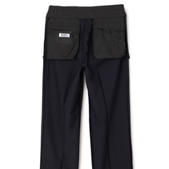 ビジネスから就活まで】紺無地 洗える ストレッチ 2パンツスーツ LES