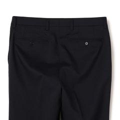 新品☆13号L黒系ストライプ♪洗える2パンツスーツ♪脚きれい見え☆r392 洗える ストレッチ 2パンツスーツ 紺ストライプ LES MUES