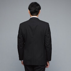 ウール100% 黒シャドーストライプスーツ BELLUMORE ベーシック【AOKI ...