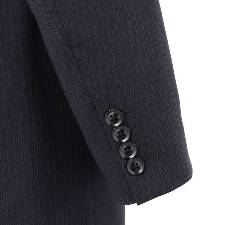 アスレチックウール スーツ 紺織柄ストライプ ベーシック JUNKO SHIMA 