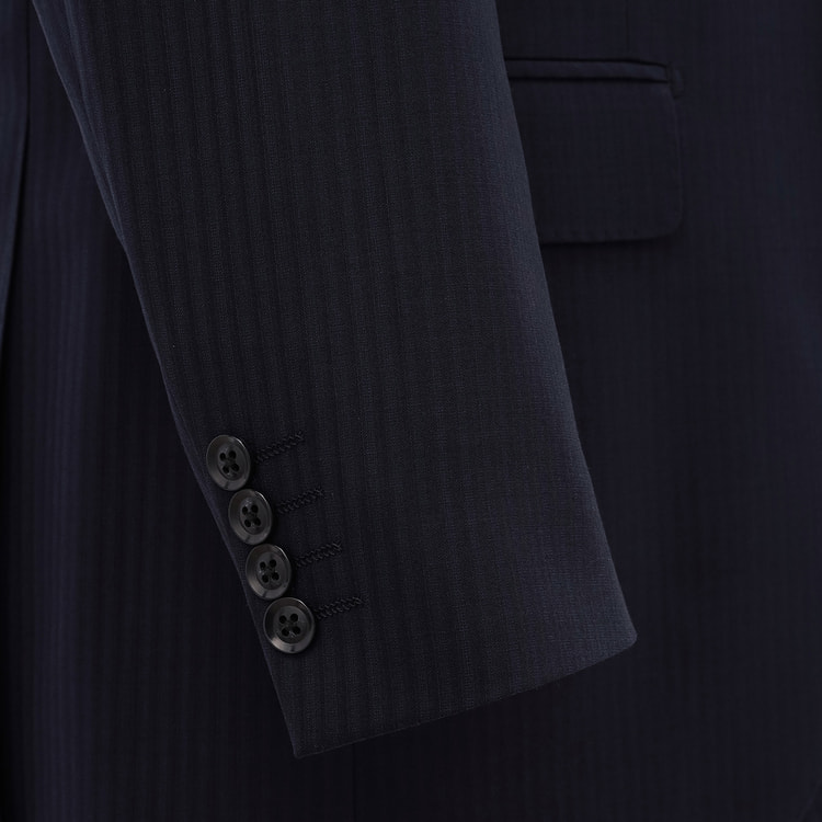 UランゲージVCANONICO ダークネービーストライプスーツ春夏物 ネクタイ／CANONICO／ウール／ストライプ | SUIT SQUARE