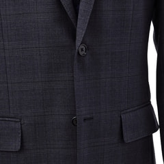 特価】【WEB限定価格】洗えるエアクールスーツ 2パンツ 紺チェック LES