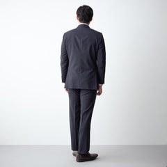 アスレチックウールスーツ 紺ストライプ ベーシック JUNKO