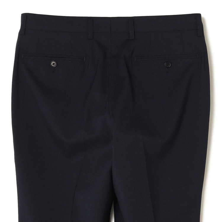 リサイクル素材使用 洗える ストレッチ 2パンツスーツ 紺