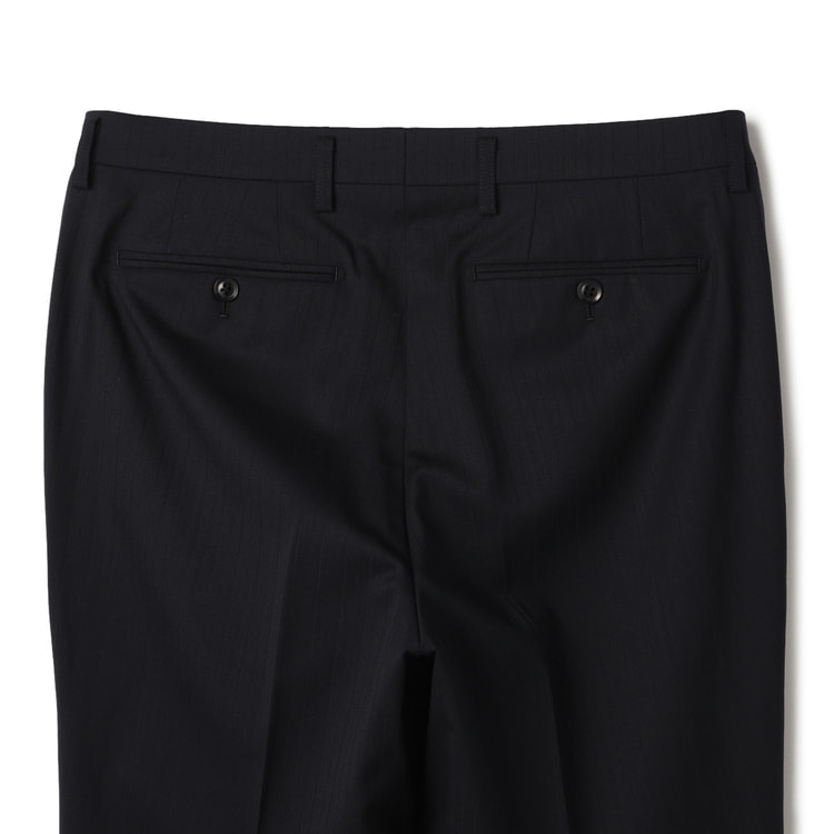 上質ストレッチ 2パンツスーツ 紺シャドー ベーシック JUNKO