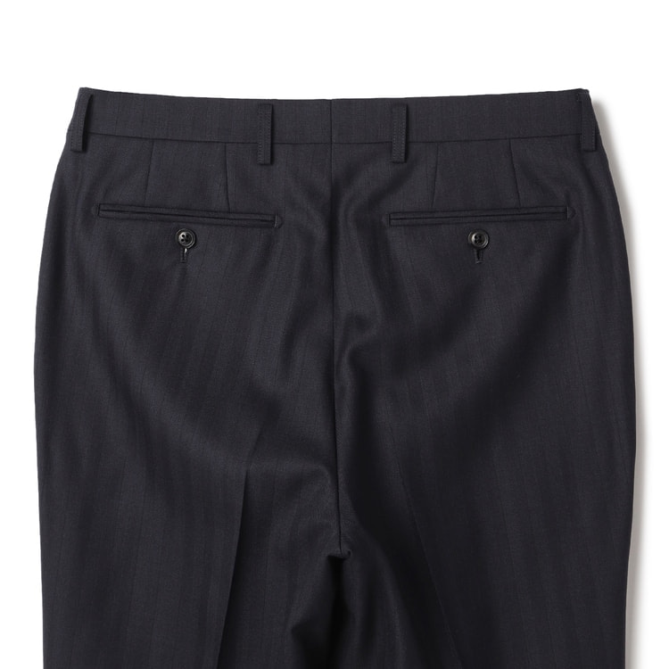 上質ウールスーツ 紺シャドー ベーシック JUNKO SHIMADA JS ho