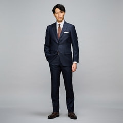 金のスーツ 紺チェック スリム JUNKO SHIMADA JS homme ブ