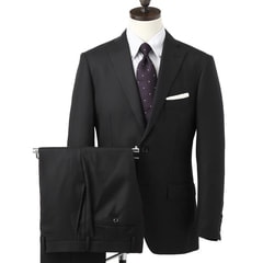 上質ウールスーツ 黒無地 スリム JUNKO SHIMADA JS homme 【AOKI 上質ウールスーツ 黒無地 スリム JUNKO SHIMADA JS homme 【AOKI