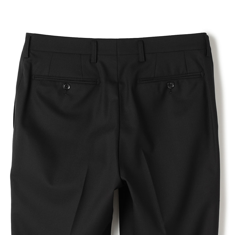 上質ストレッチスーツ 黒シャドー スリム JUNKO SHIMADA JS ho