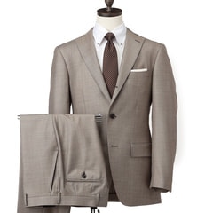 REDA インポート素材スーツ 段返り3つボタン ベージュ無地調