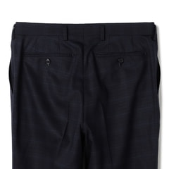 コンフォートスーツ 段返り3つボタン 紺チェック スリム JUNKO SHIMADA JS homme ブルーレーベル