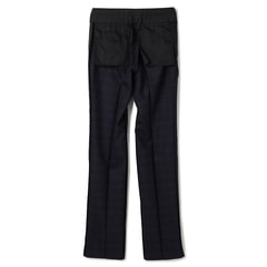 コンフォートスーツ 段返り3つボタン 紺チェック スリム JUNKO SHIMADA JS homme ブルーレーベル