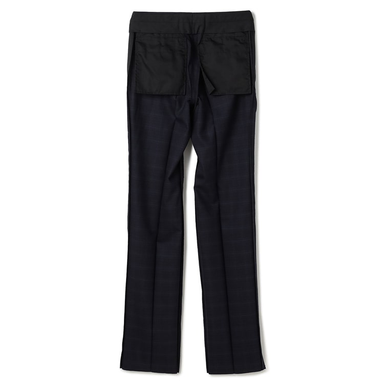 コンフォートスーツ 段返り3つボタン 紺チェック スリム JUNKO SHIMADA JS homme ブルーレーベル