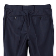 金のスーツ REDA 段返り3つボタン 紺チェック スリム JUNKO SHIM