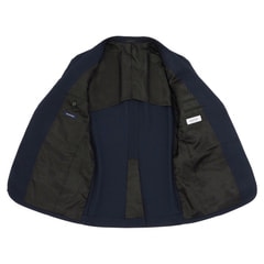 アウトレット】洗える ストレッチ 紺織柄無地スーツ JOURNAL WORKS