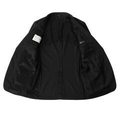 アウトレット】タスマニアブレンド ストレッチスーツ 黒 MAJI スリム