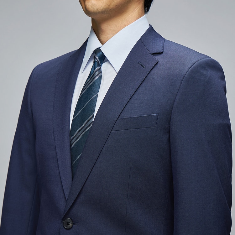 【美品】AOKI MAJI 　スーツ ネイビー A6　おまけ付き ストレッチスリムスーツ 紺無地調 MAJI【AOKI公式通販】