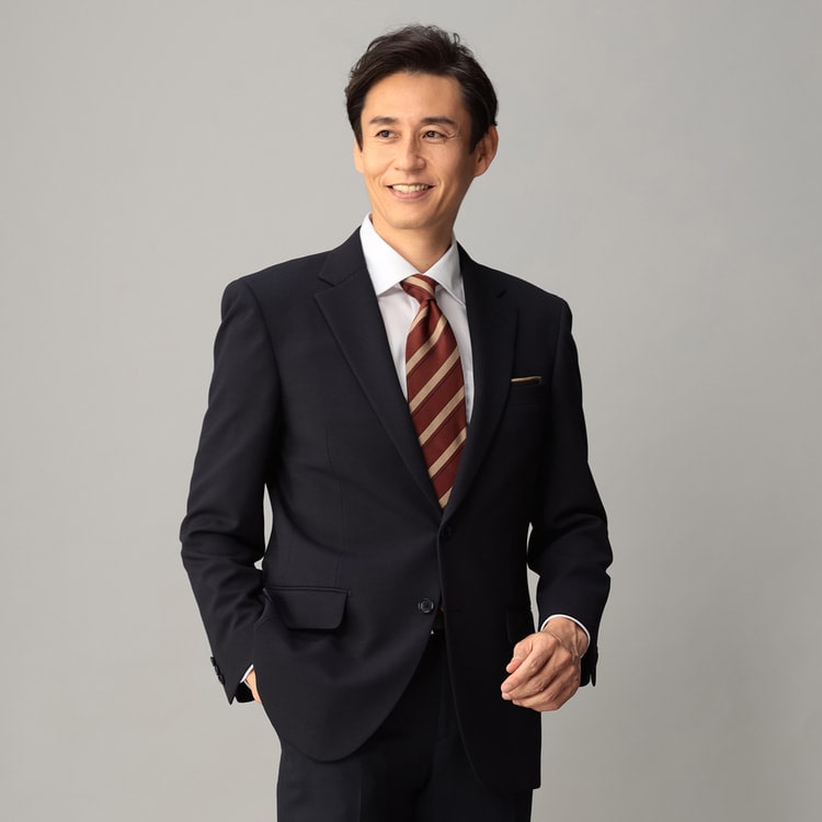 新品✨LES MUSE アオキ パンツスーツ ノーカラー ミワク 洗える S アウトレット】洗える ノンアイロンハイストレッチ 2パンツ