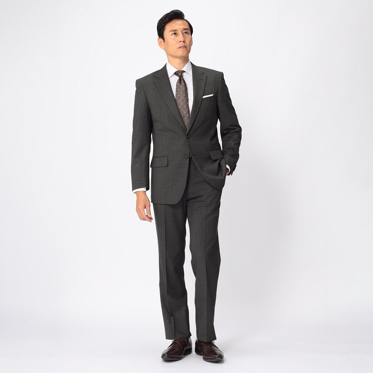 レミュー アオキ パンツ スーツ セットアップ チェック 洗える