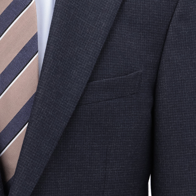 アウトレット】洗える ストレッチ 2パンツスーツ 紺 LES MUES ベーシ