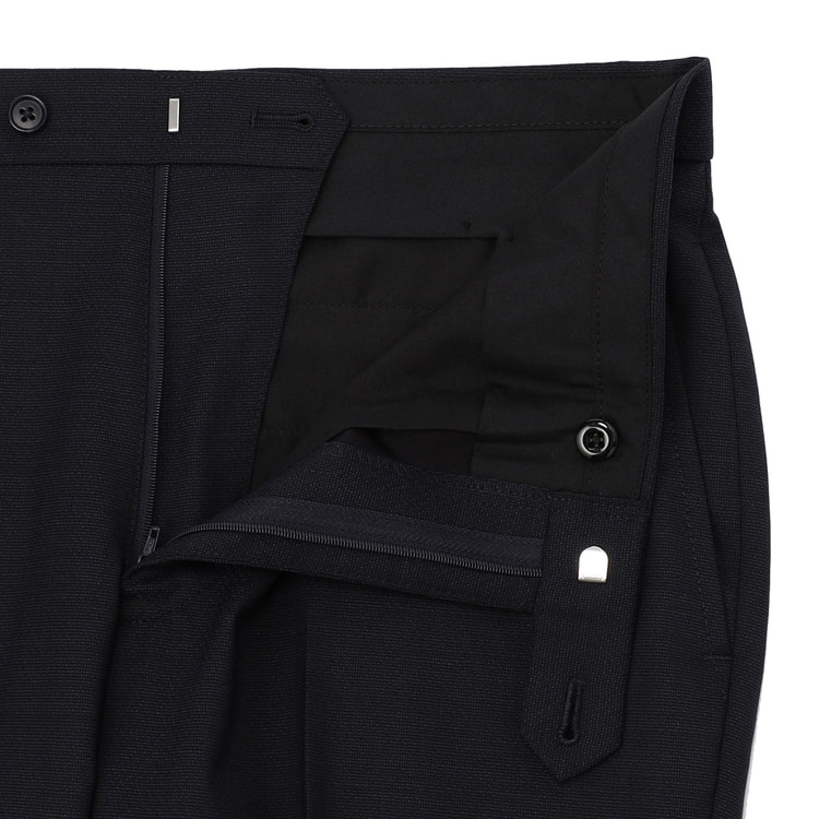 LES MUES AOKI レミュー プレシャスストレッチ　パンツスーツ LL 黒無地 洗える ストレッチスーツ LES MUES スリム【AOKI公式通販】